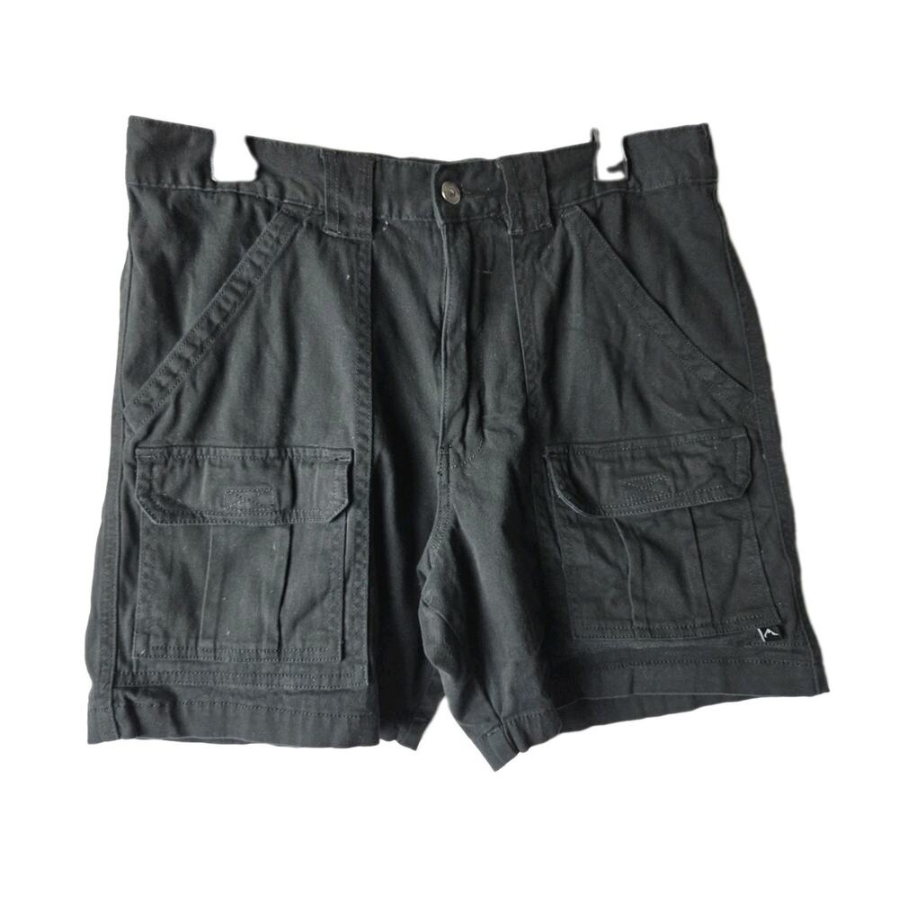 Denali Cargo Shorts Mens 34 Gray Cotton Stretch Outdoor Utility Hiking Gorpcore